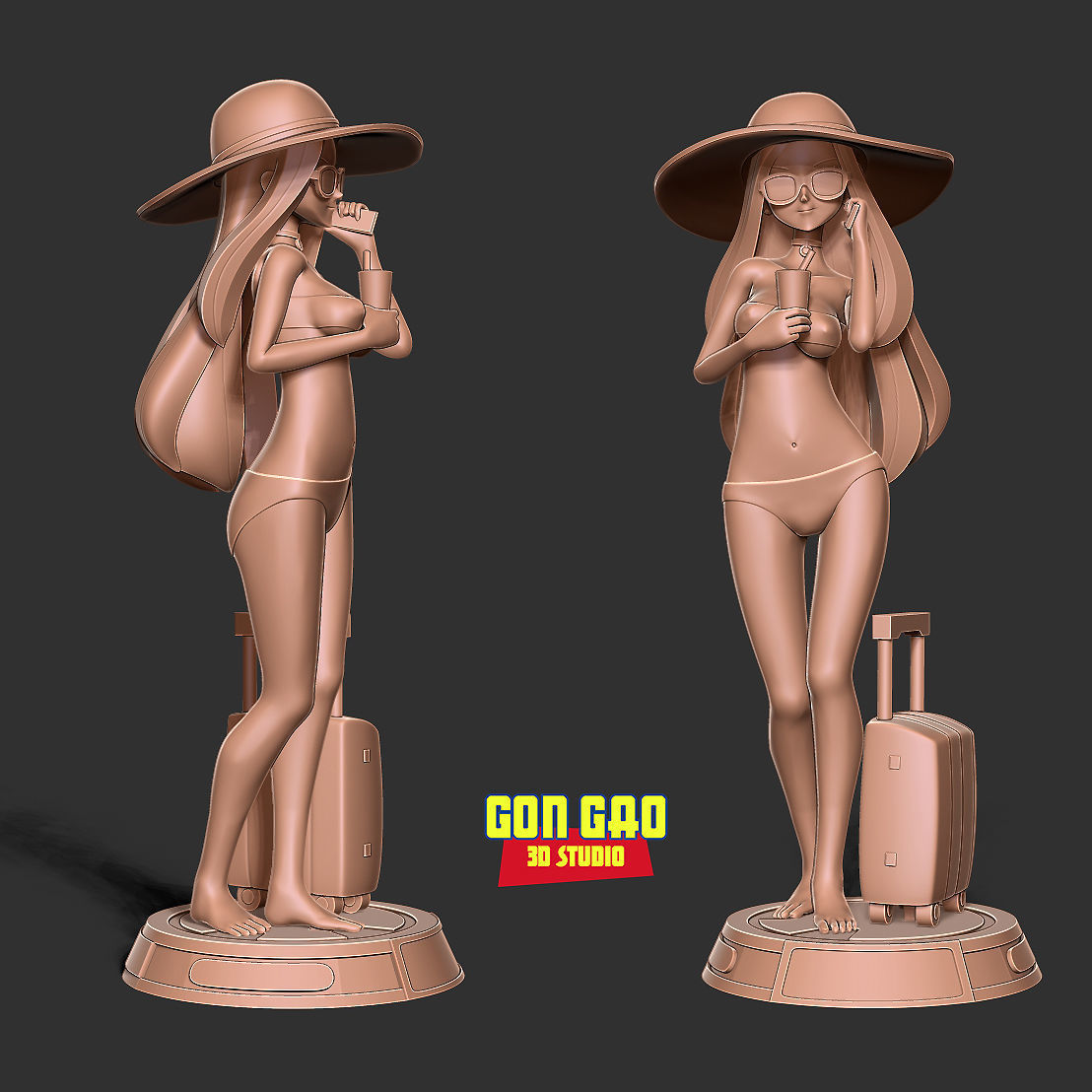 Beauty bikini 3D print model_4