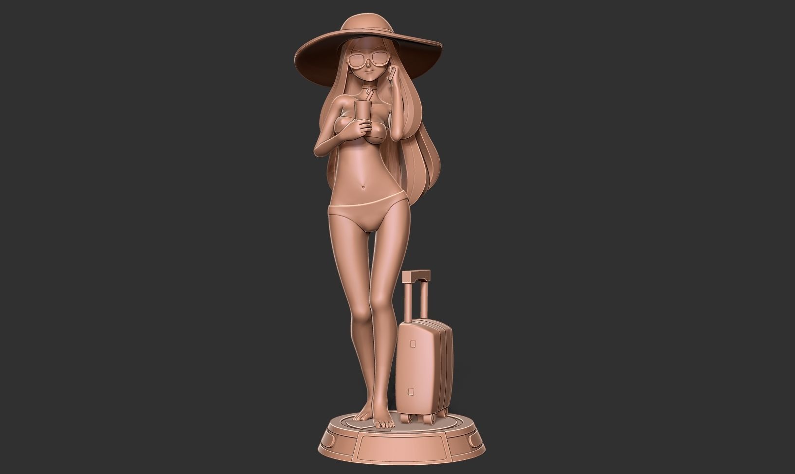Beauty bikini 3D print model_10