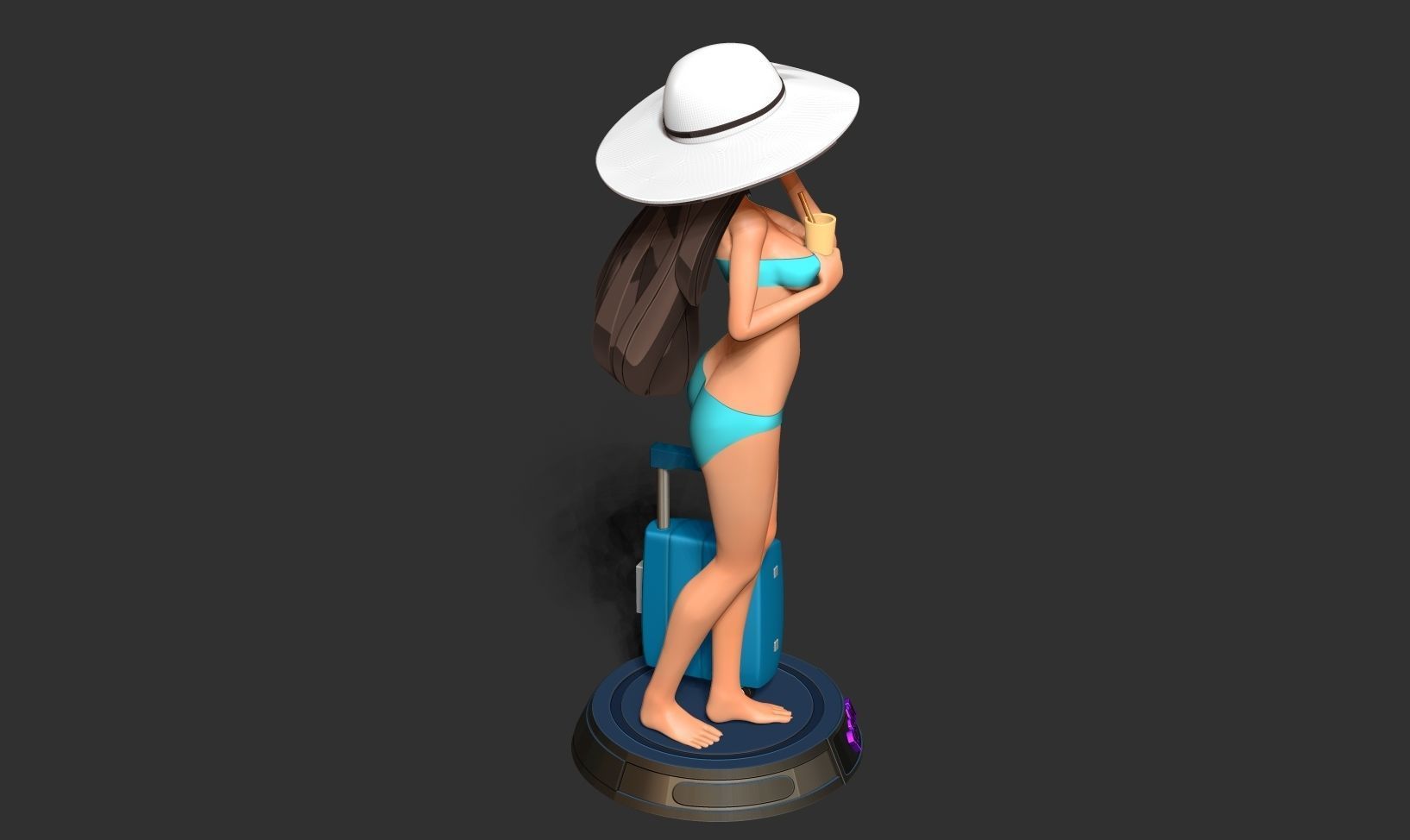 Beauty bikini 3D print model_19