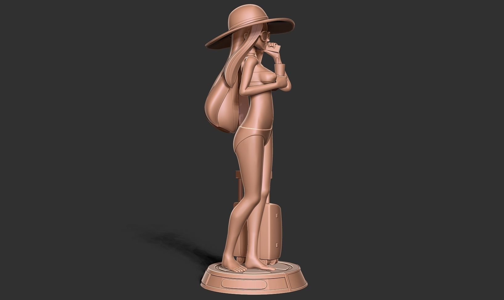 Beauty bikini 3D print model_14