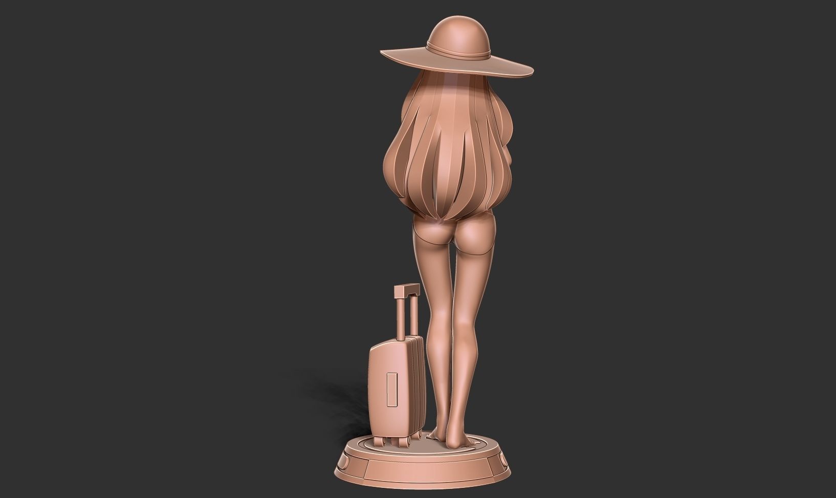 Beauty bikini 3D print model_8