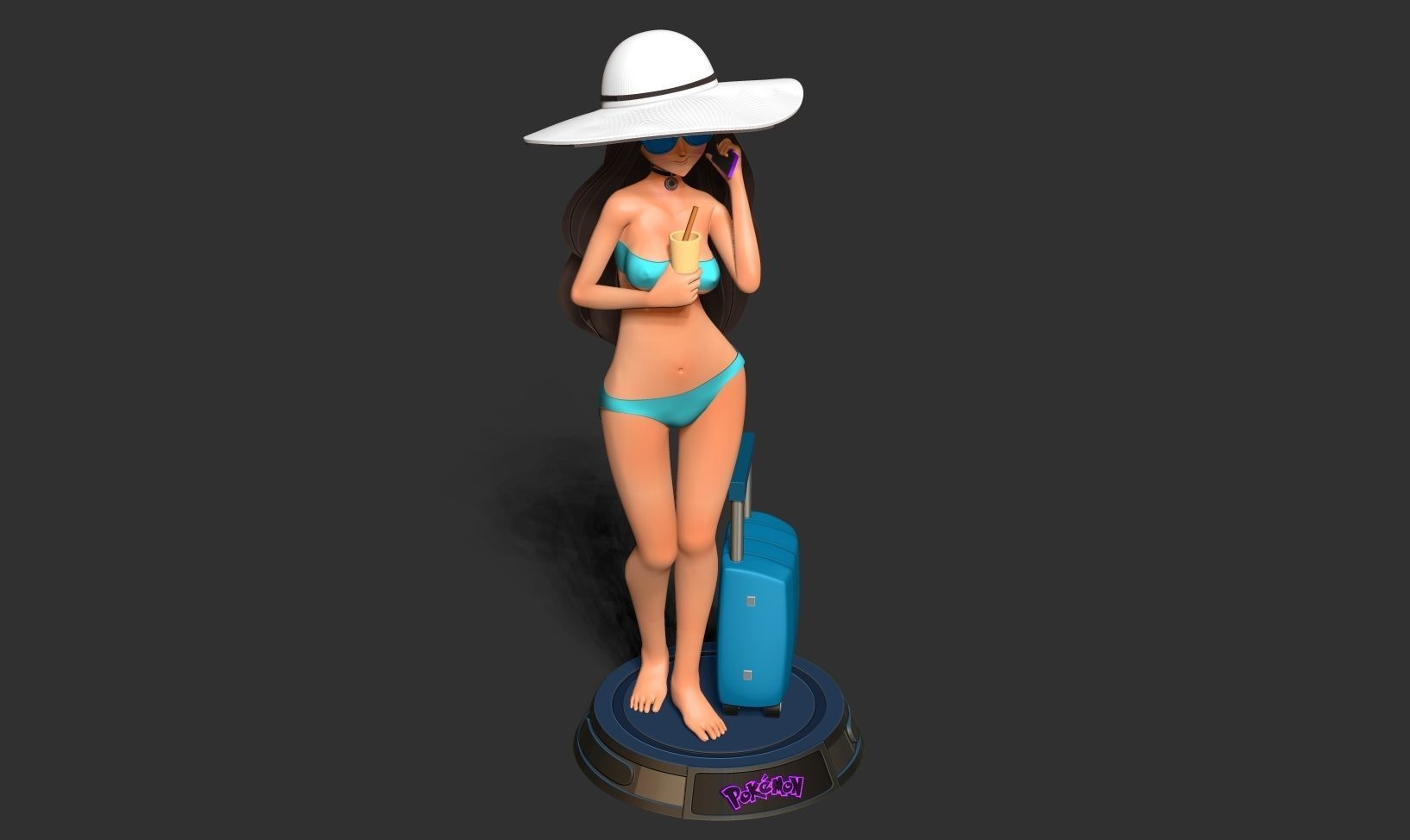 Beauty bikini 3D print model_15