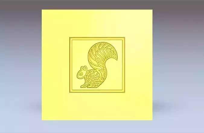 Squirrel Design - Squirrel Impression - Shot Plate 