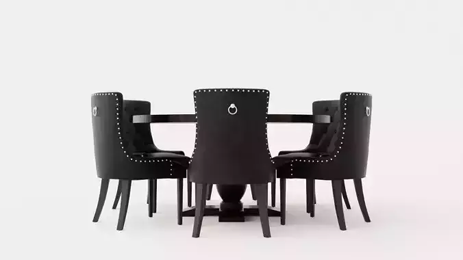 Dijon Food Group 150 Cm Round With 6 Tuva Armchair