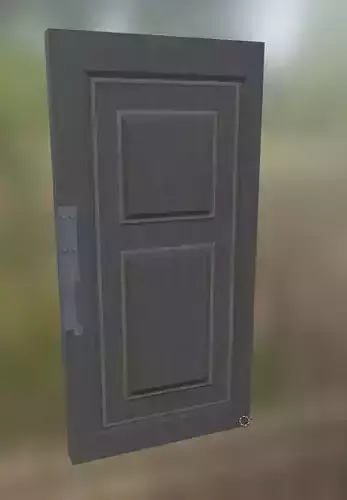 gmod manga wood door Low-poly 3D model