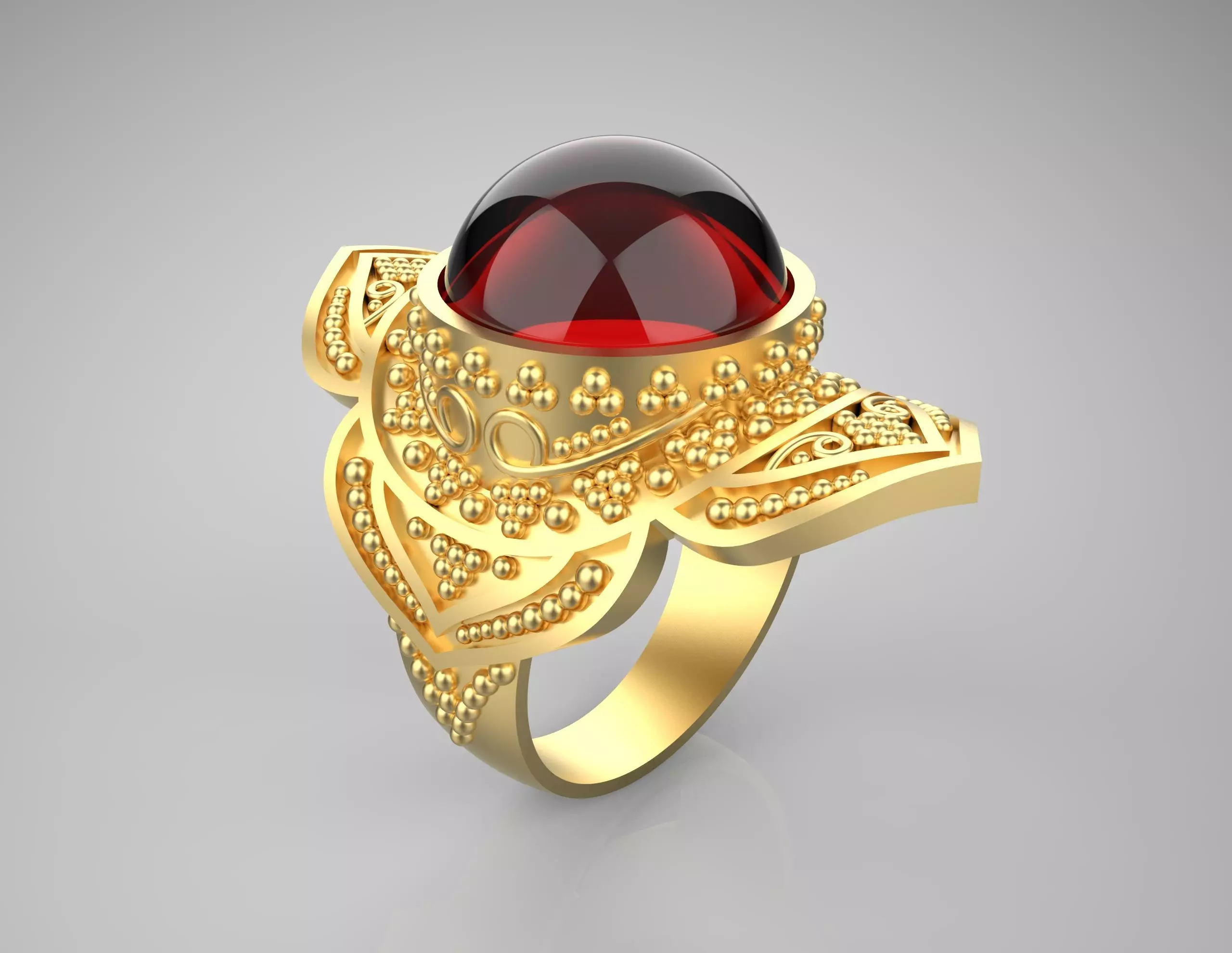 Gilded Ring 3D print model