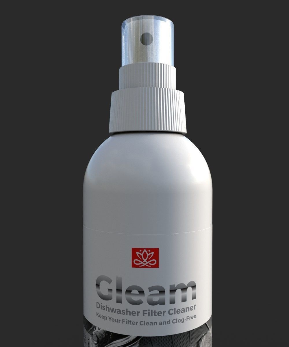 Dishwasher Filter Cleaner 3D Model 3D model_4