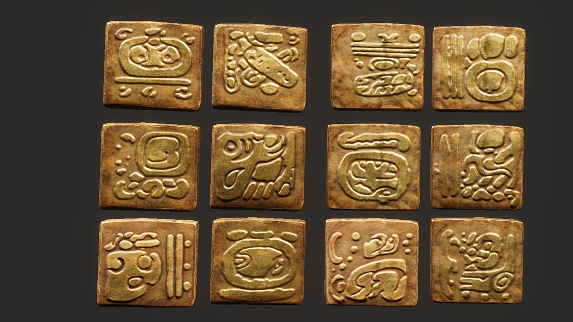 Medieval Coins - 29 items Low-poly 3D model_4