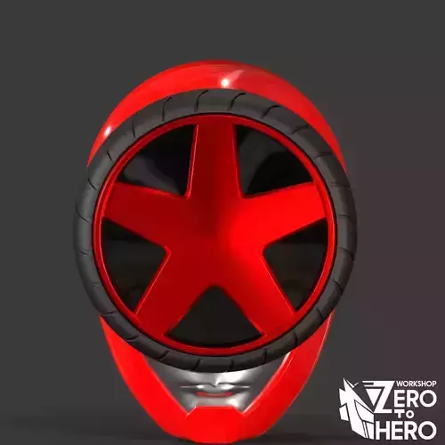 Super sentai Boonboomger Red Ranger Helmet 3D print model