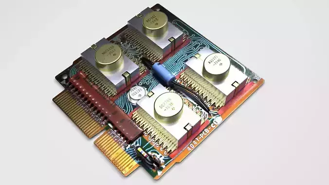 Calculator Circuit Board 3D model