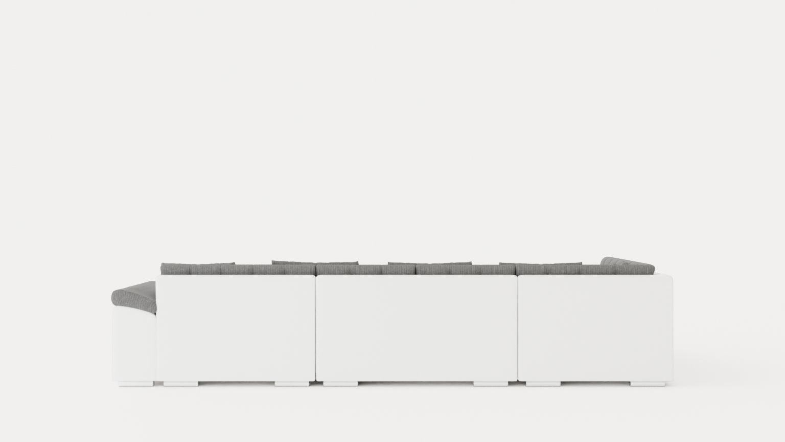 Dynir Corner Bed Sofa Divan Co Storage Right White Light Low-poly 3D model_4