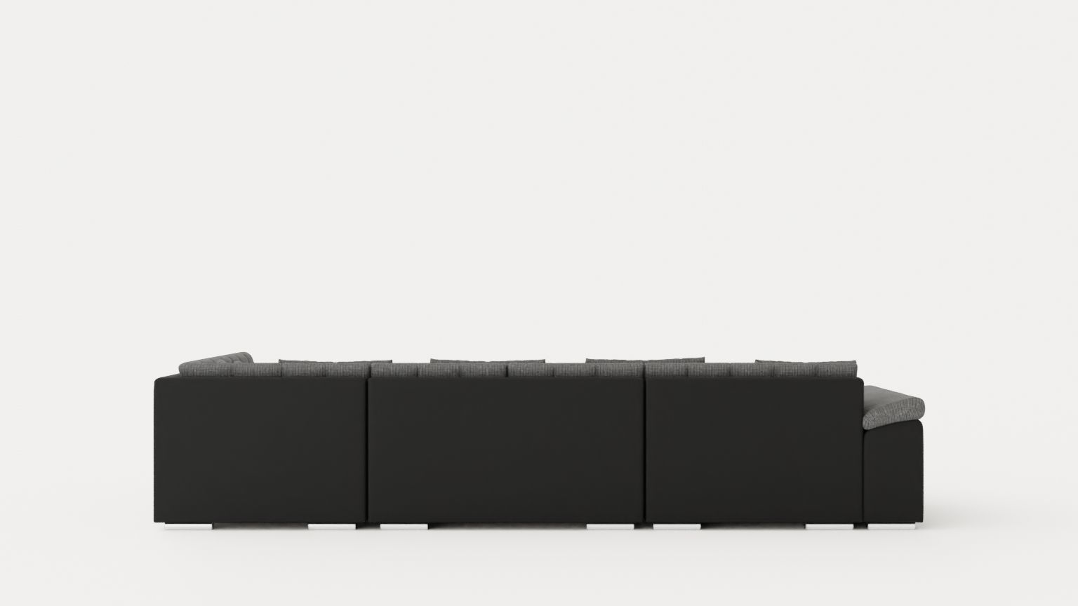 Dynir Corner Bed Sofa Divan Co Storage Left Gray Answer Low-poly 3D model_4