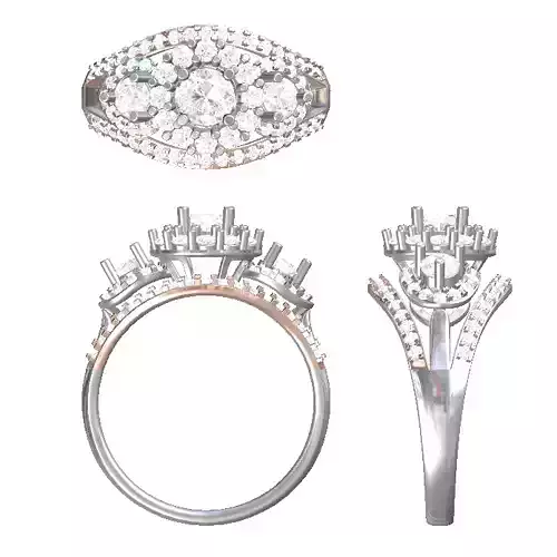 cluster diamond ring jewelry