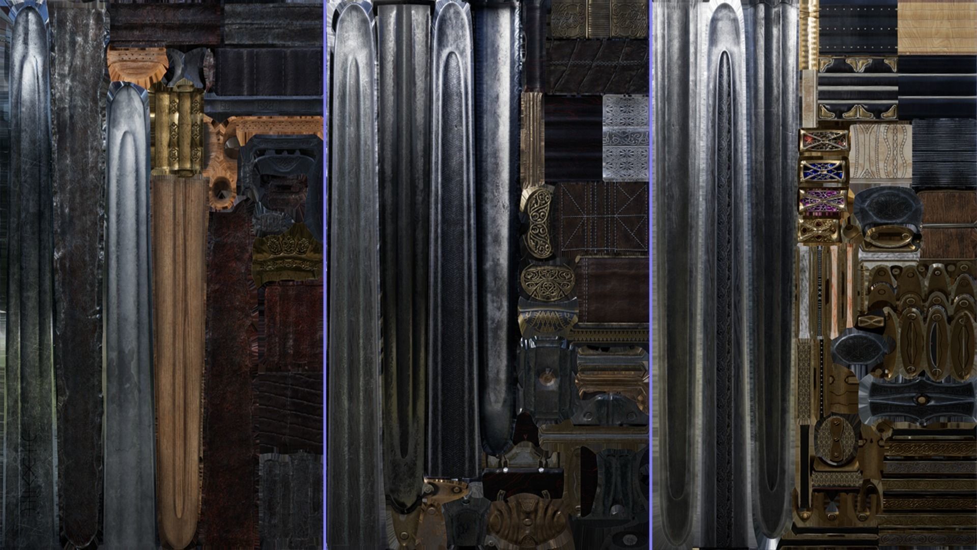 Medieval Weapon - Viking Swords Low-poly 3D model_11