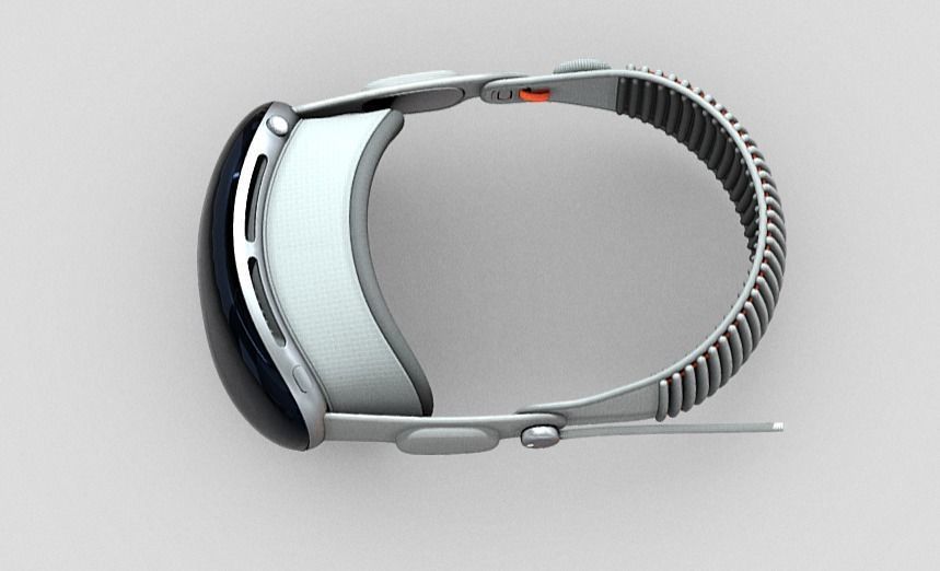 free apple vision pro ultra high quality Low-poly 3D model_5