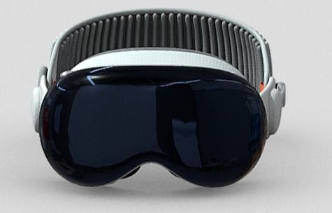 free apple vision pro ultra high quality Low-poly 3D model_2