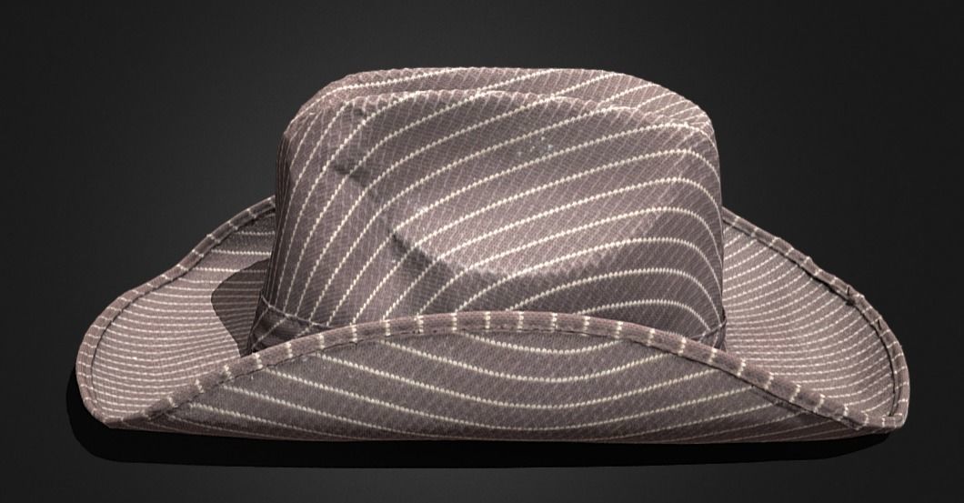 Hat rawscan new 3D Model Low-poly 3D model_1
