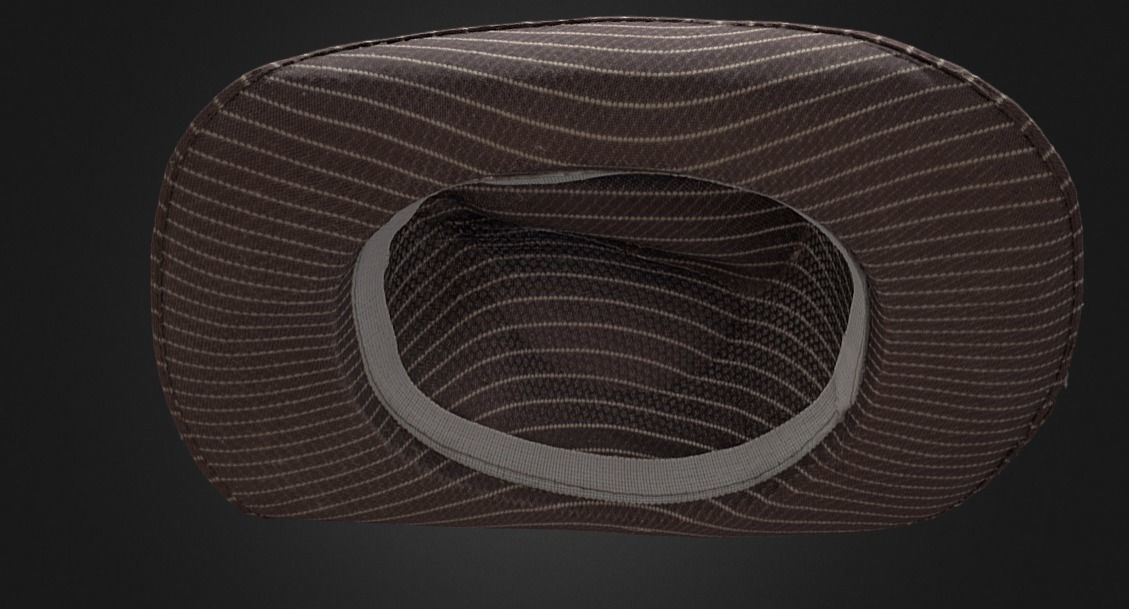 Hat rawscan new 3D Model Low-poly 3D model_3