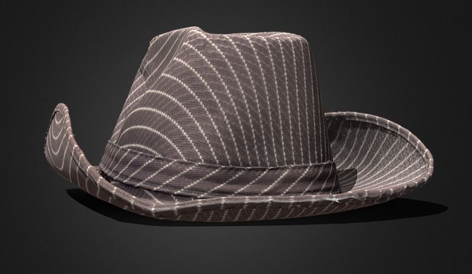 Hat rawscan new 3D Model Low-poly 3D model_2