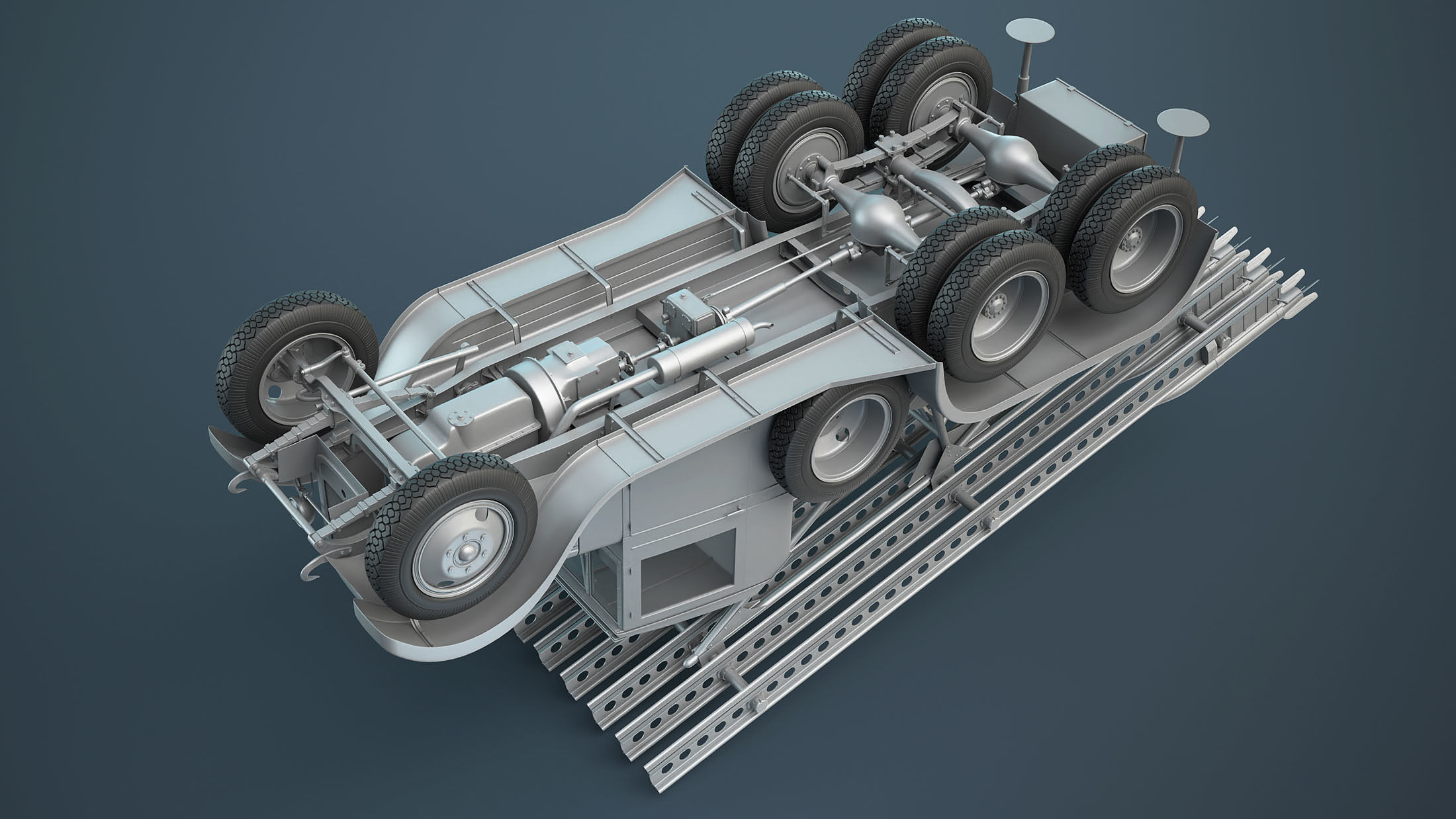 BM-13 Katyusha High-Poly 3D model_6