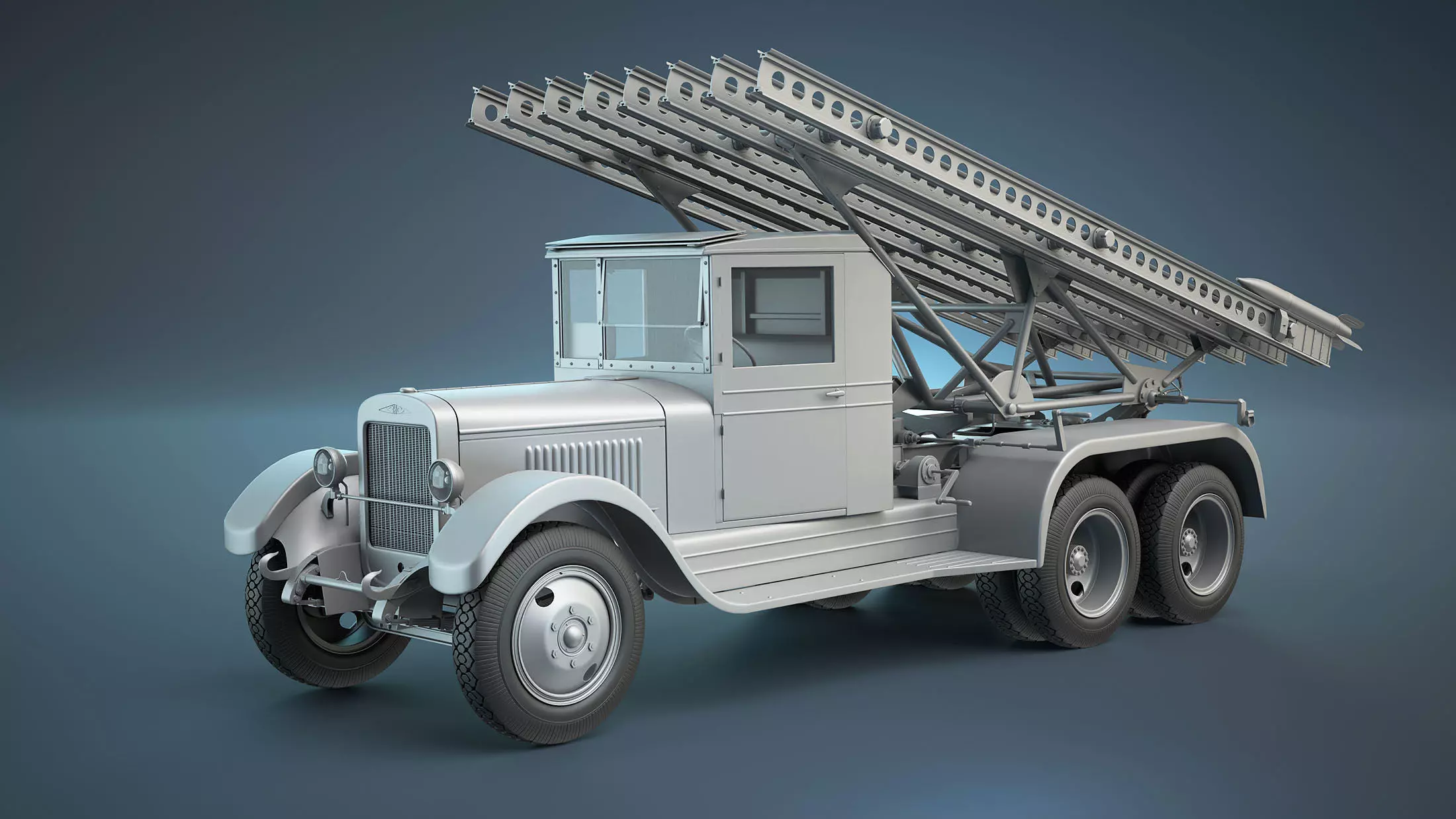 BM-13 Katyusha High-Poly 3D model_0