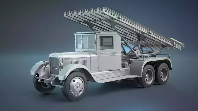 BM-13 Katyusha High-Poly