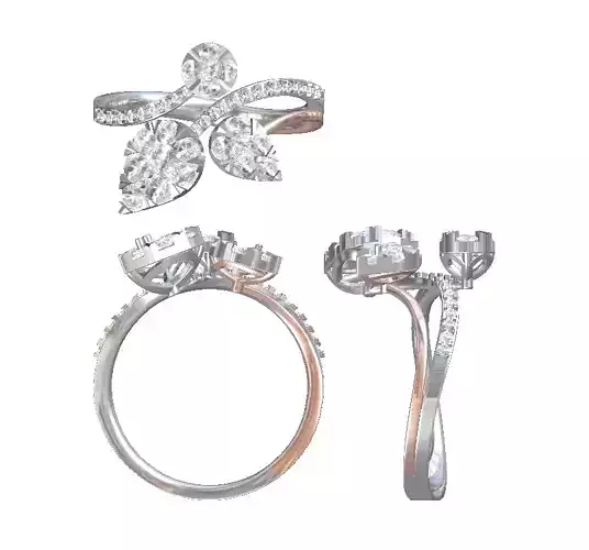 cluster ring diamond