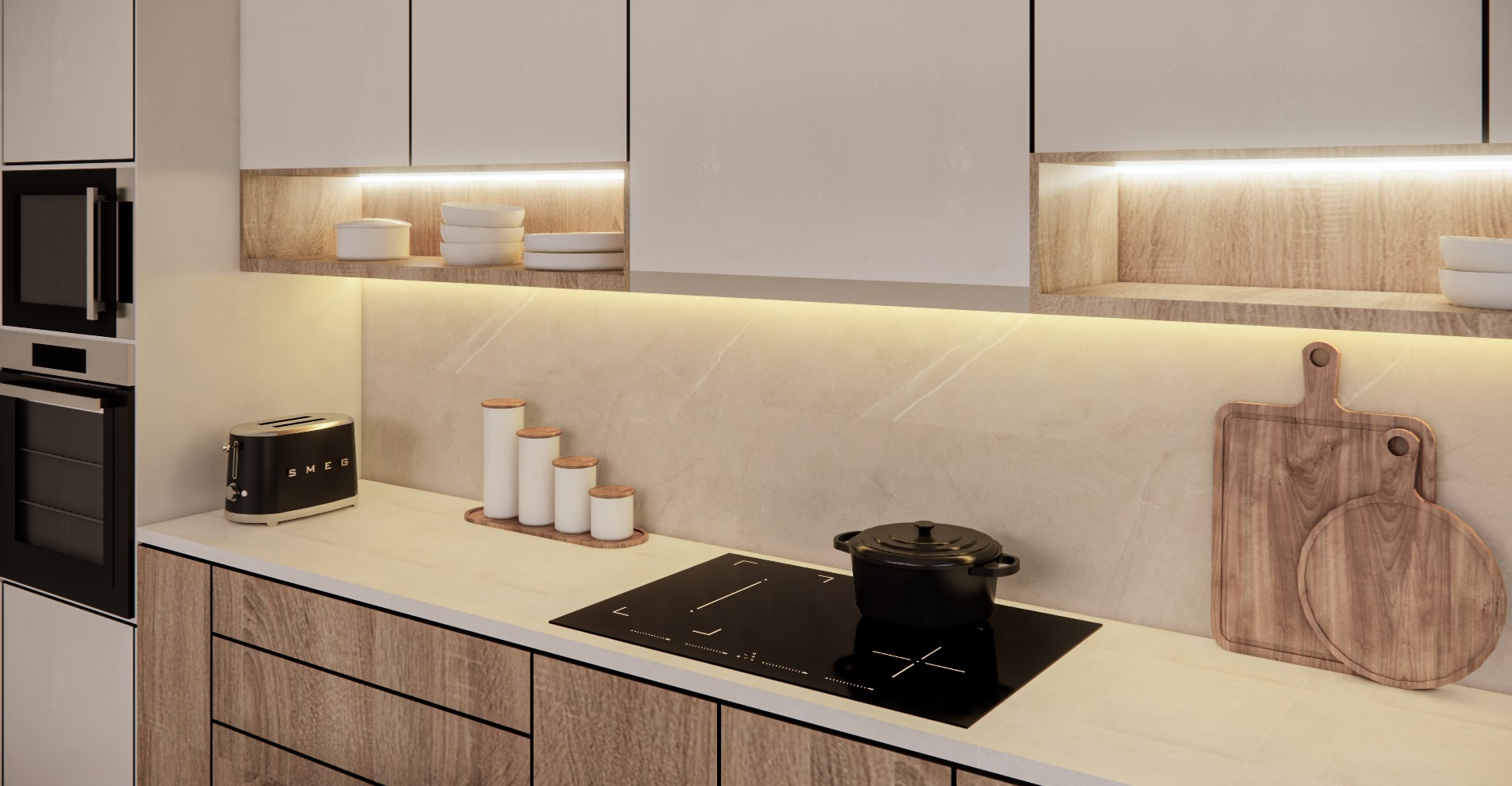 Modern kitchen 3D model_6