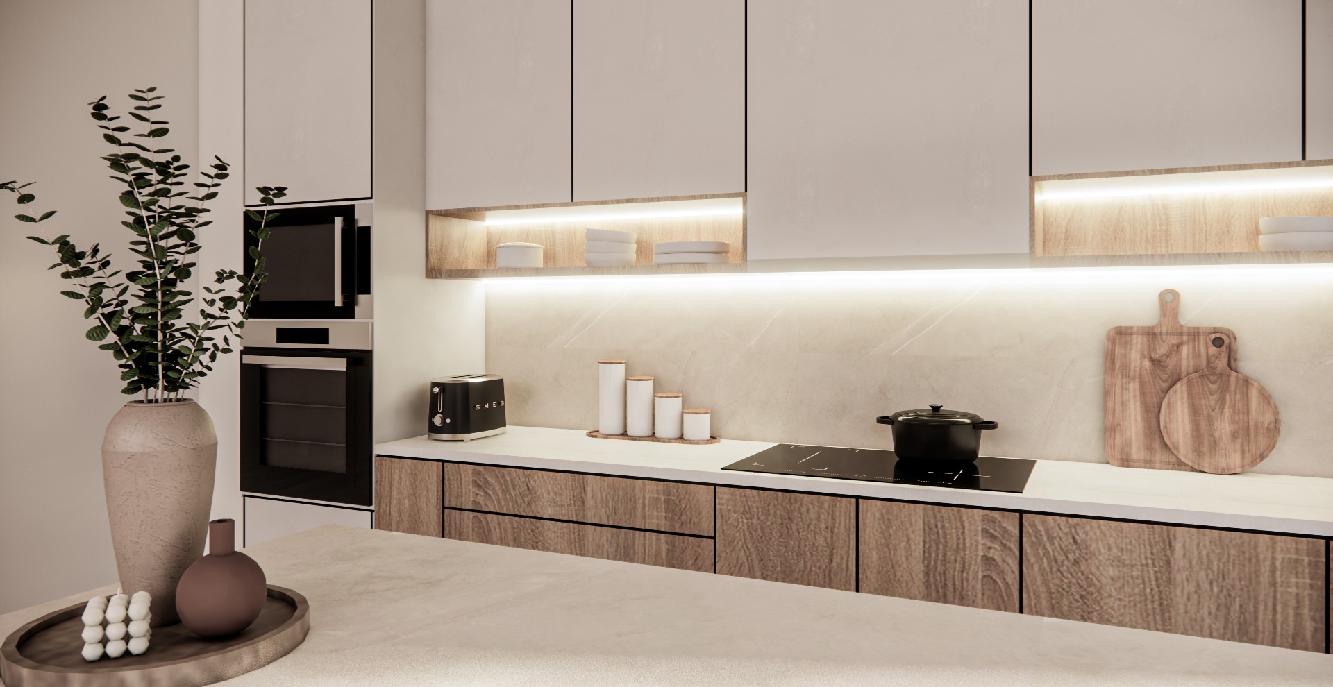 Modern kitchen 3D model_5