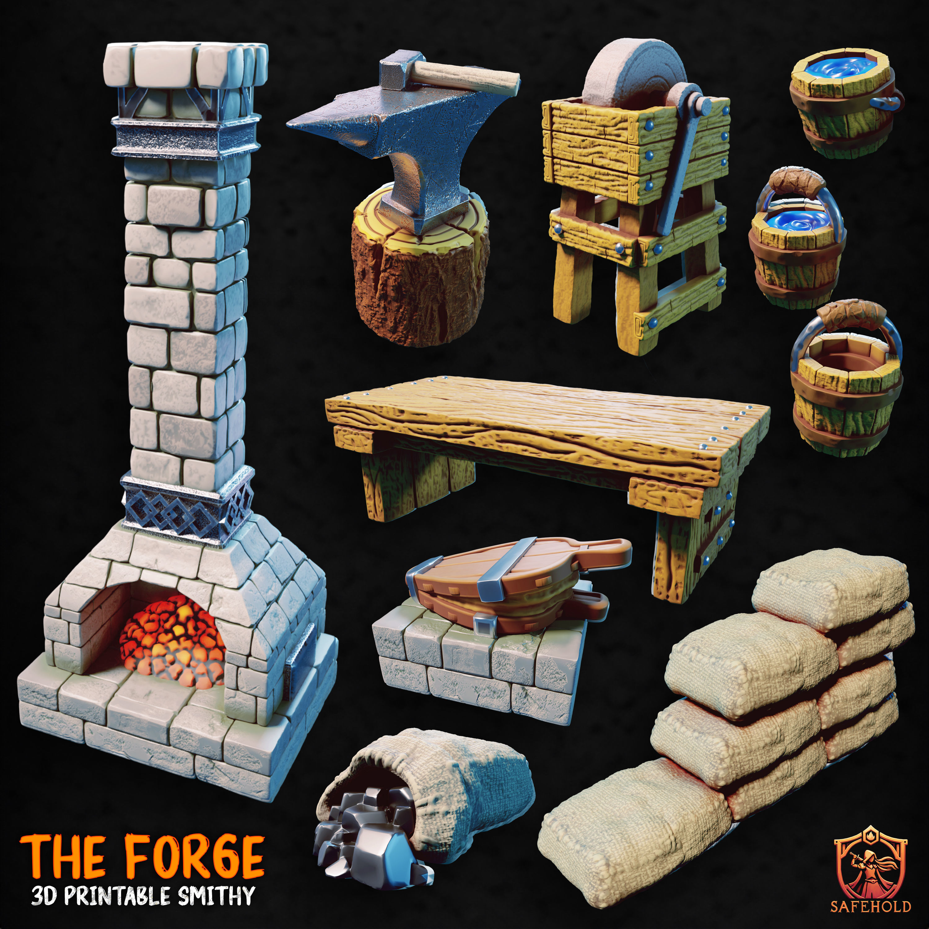 The Forge - Full Set 3D print model_1