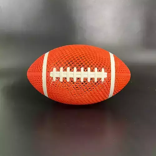 AIRLESS RUGBY BALL - FOOTBALL - STL - 3MF MULTICOLOR