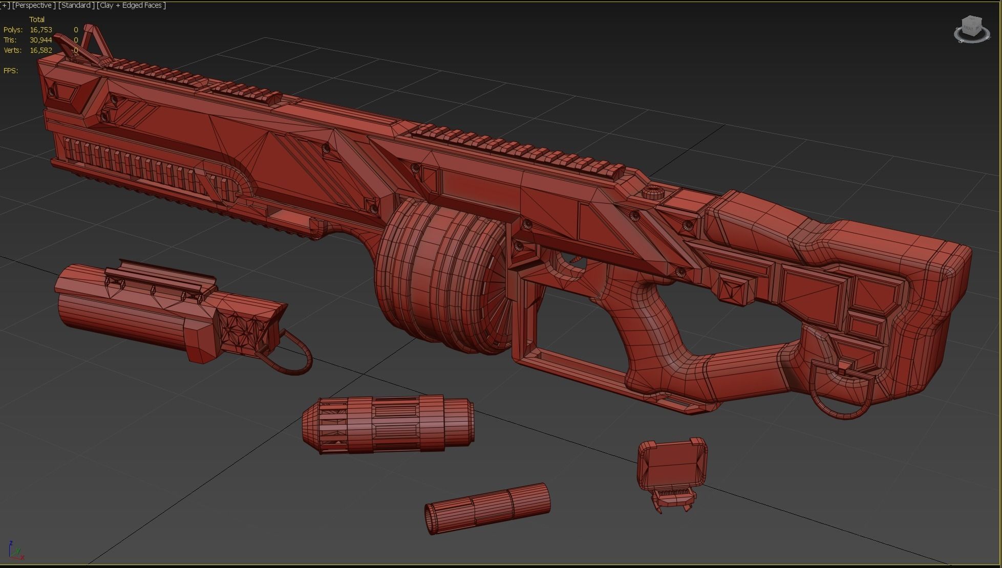 Damnflash Low-poly 3D model_7