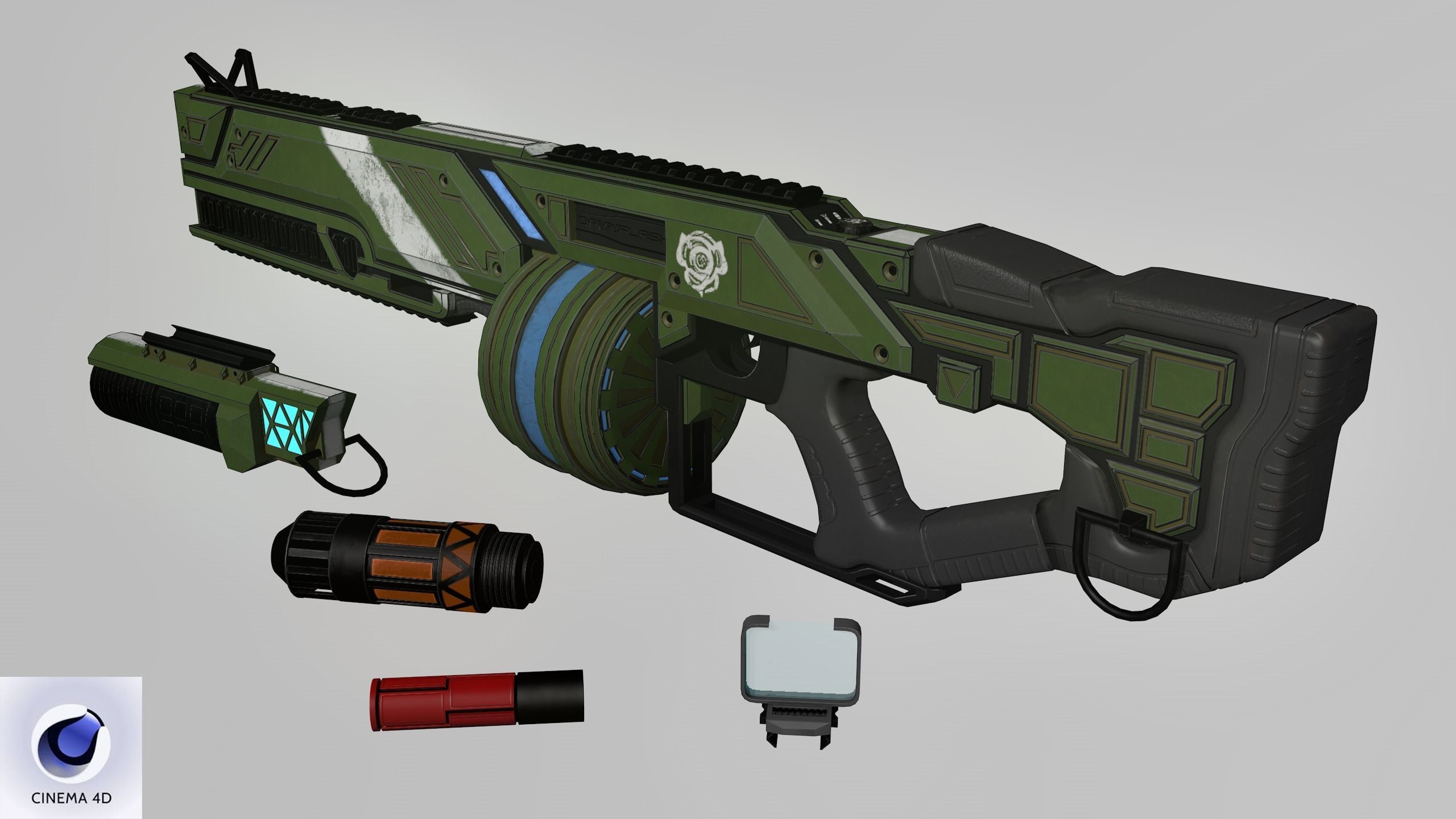 Damnflash Low-poly 3D model_17