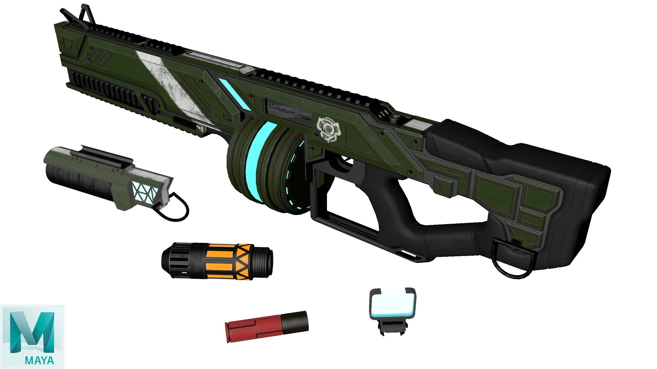 Damnflash Low-poly 3D model_15