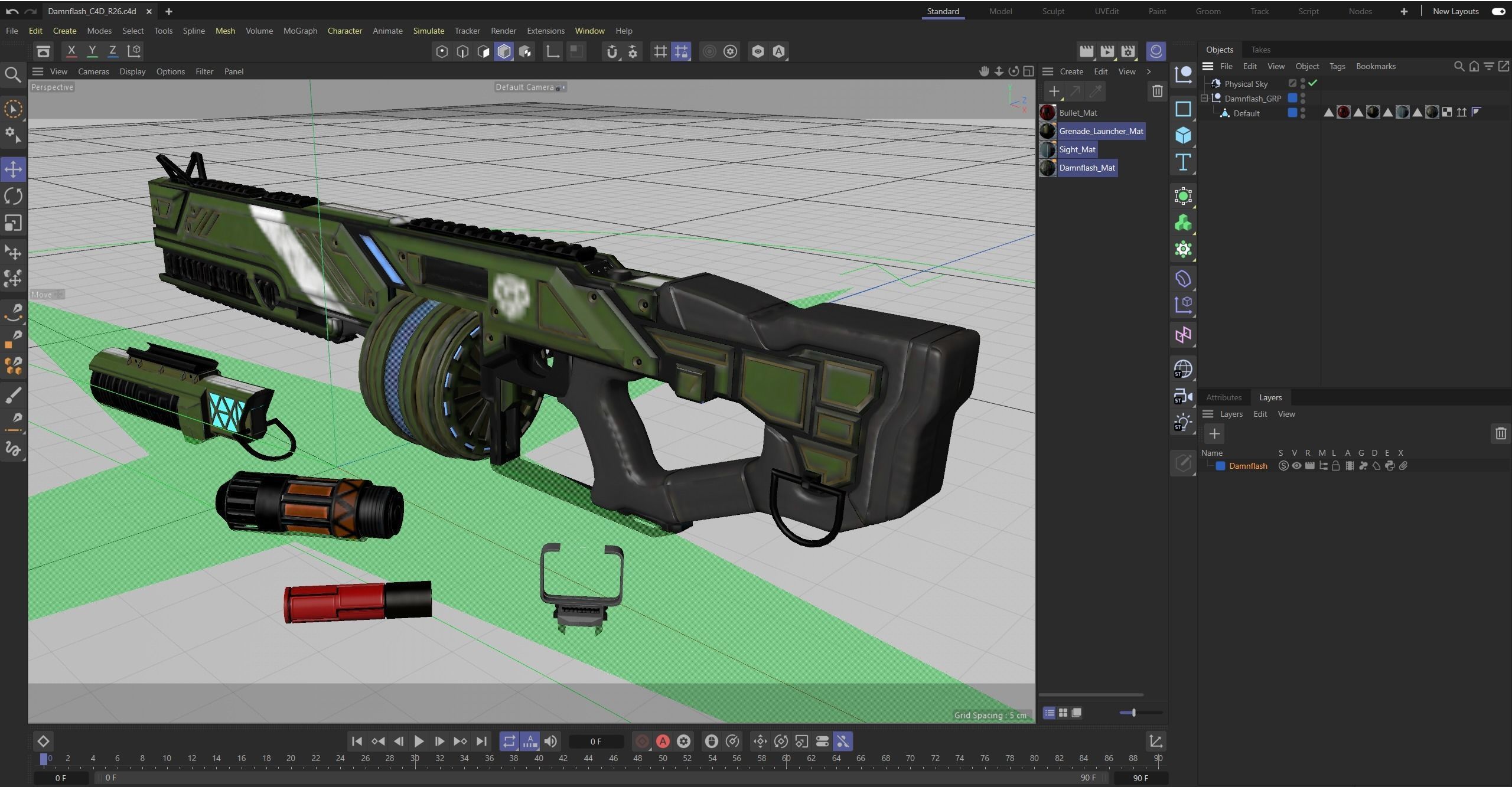 Damnflash Low-poly 3D model_18