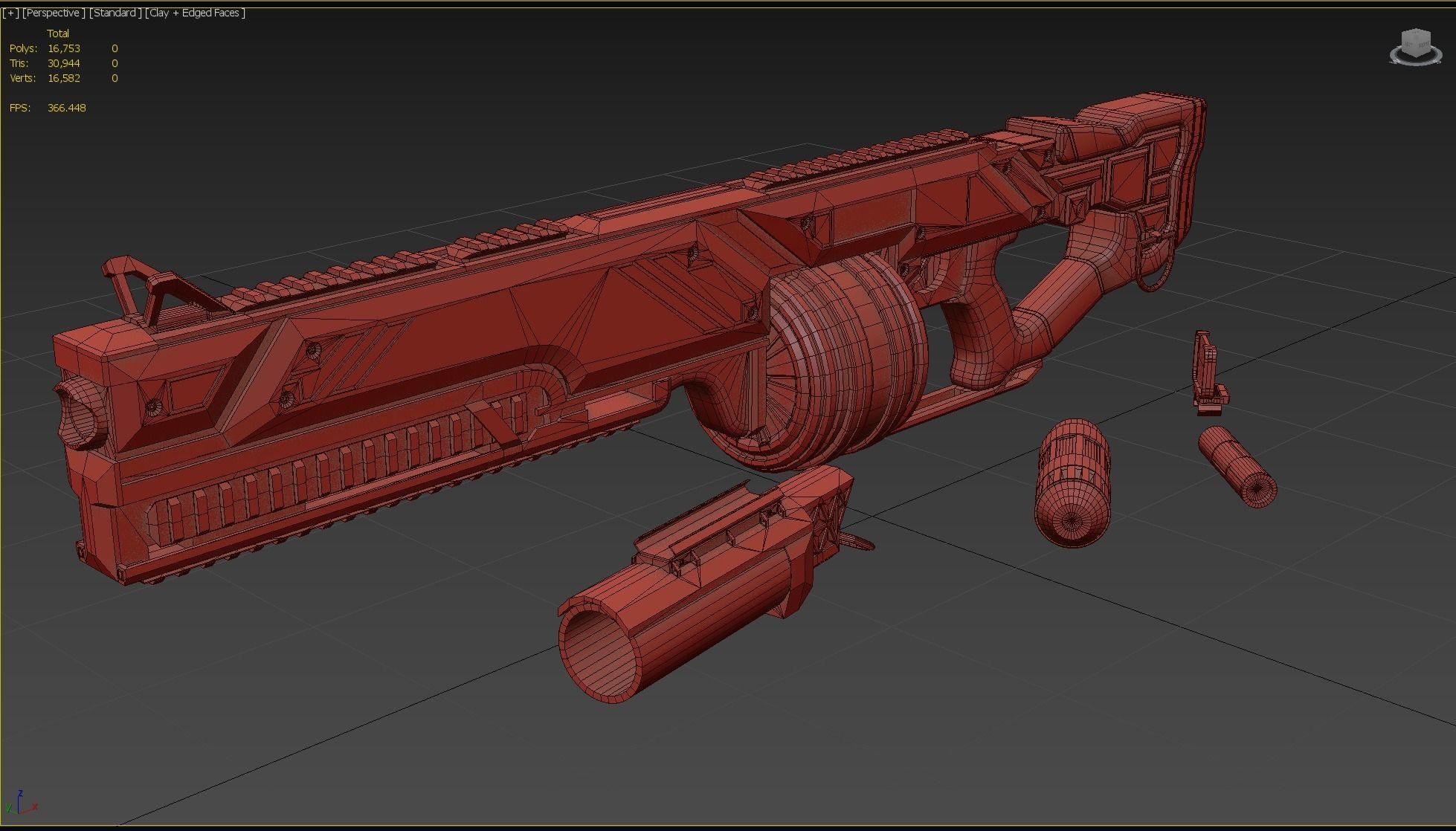 Damnflash Low-poly 3D model_10