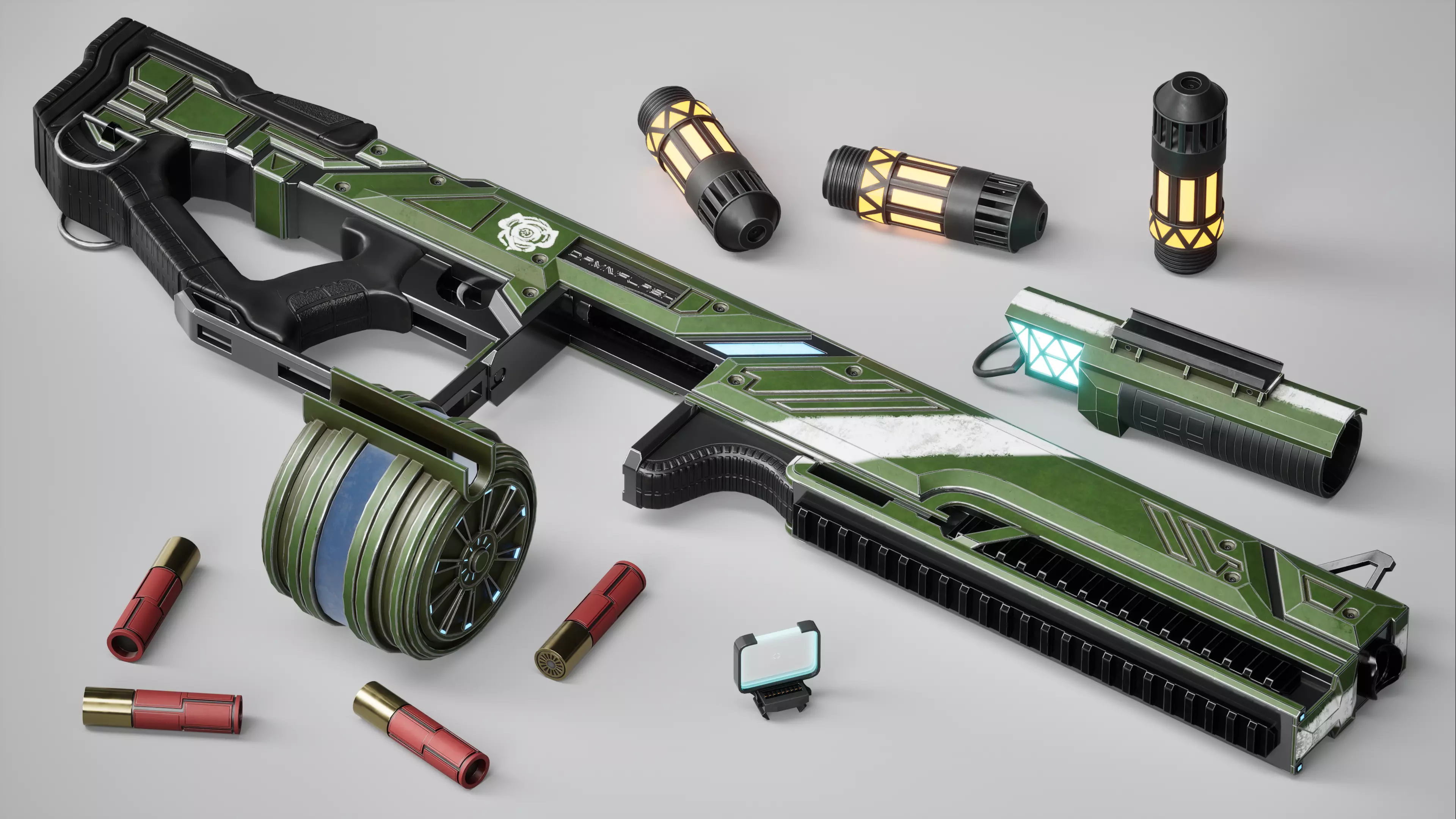 Damnflash Low-poly 3D model_0