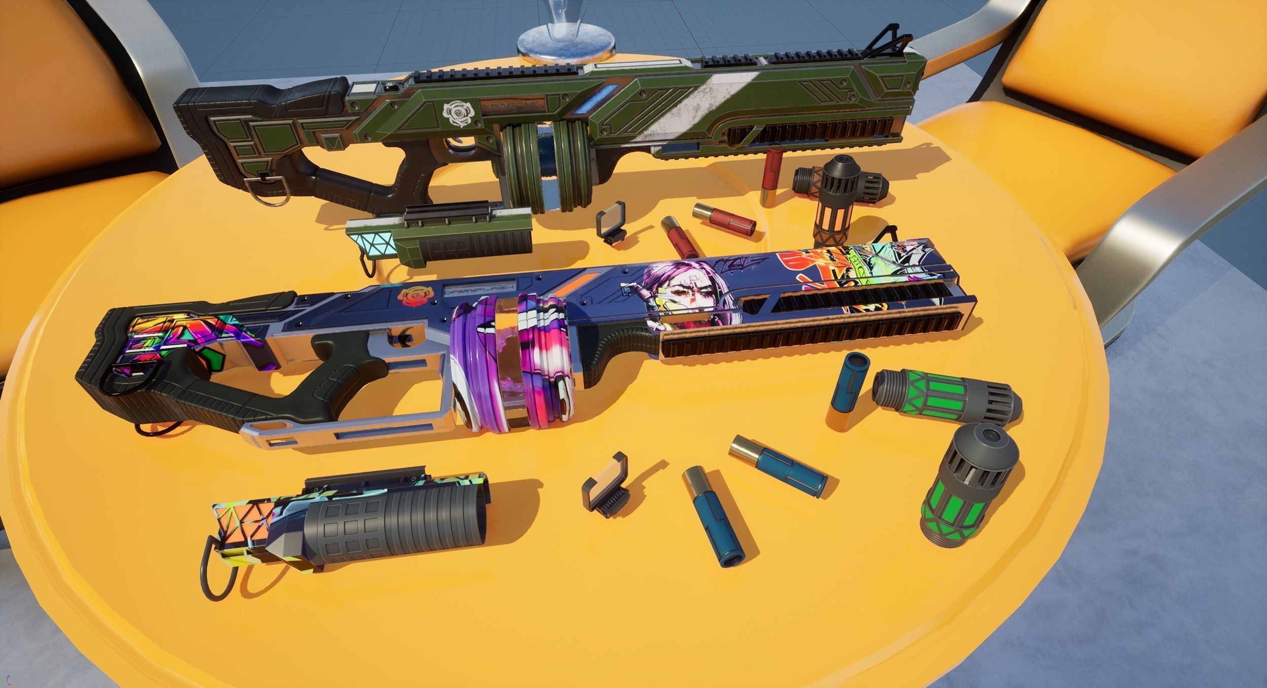 Damnflash Low-poly 3D model_4