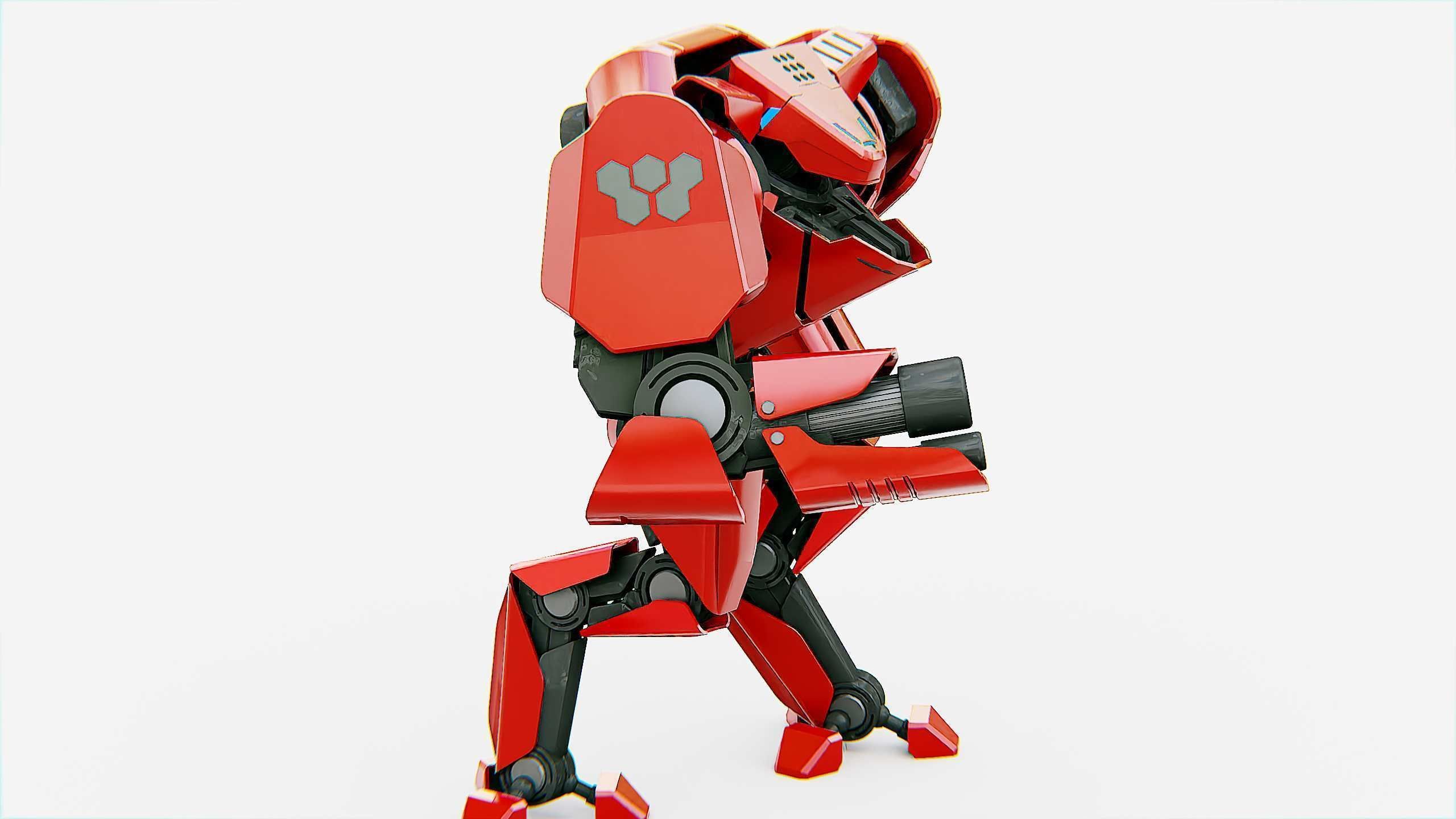 BATTLE DROID  STORM Rigged for Unreal Engine - Unity - MIXAMO 3D model_5