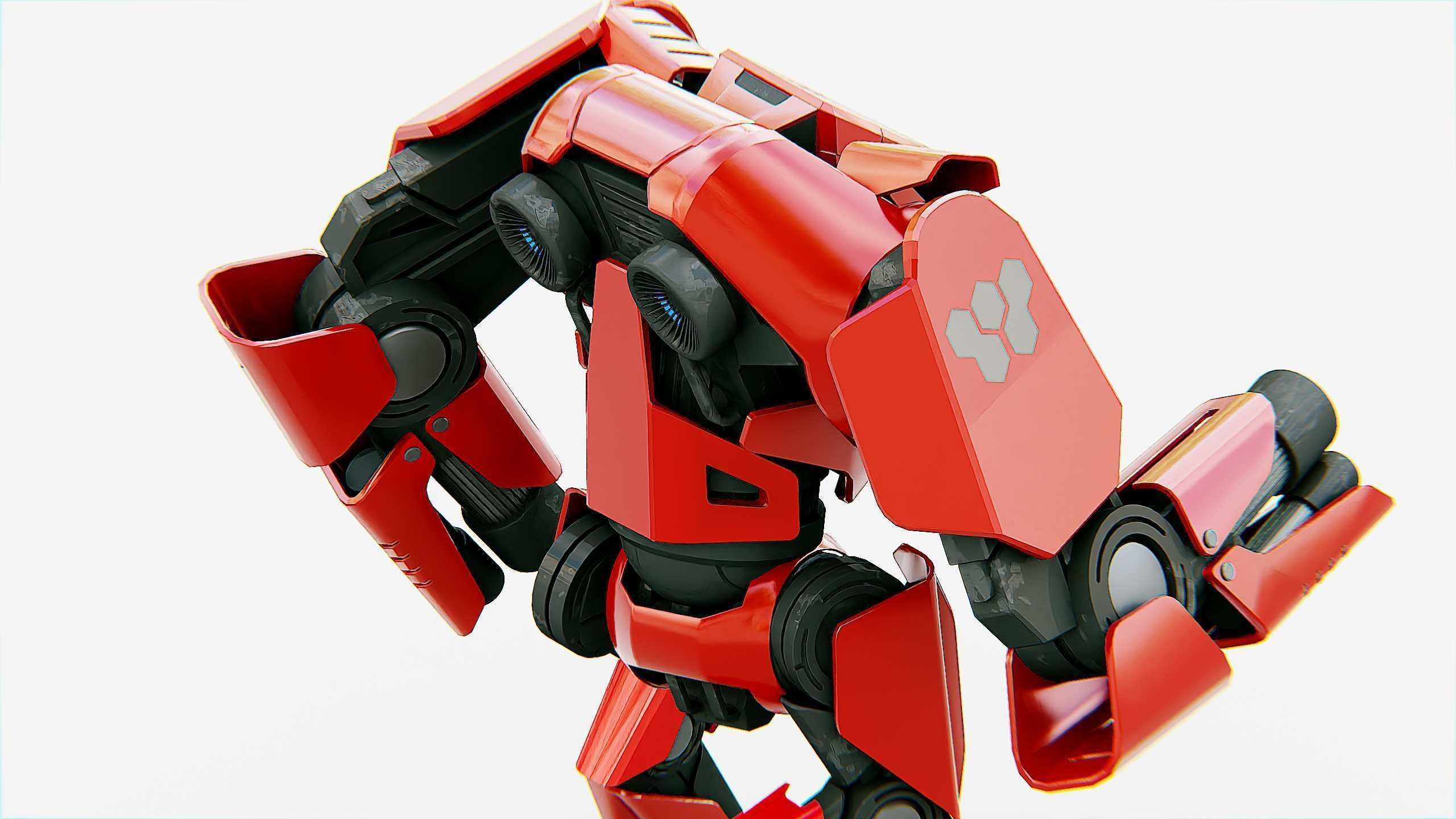 BATTLE DROID  STORM Rigged for Unreal Engine - Unity - MIXAMO 3D model_18
