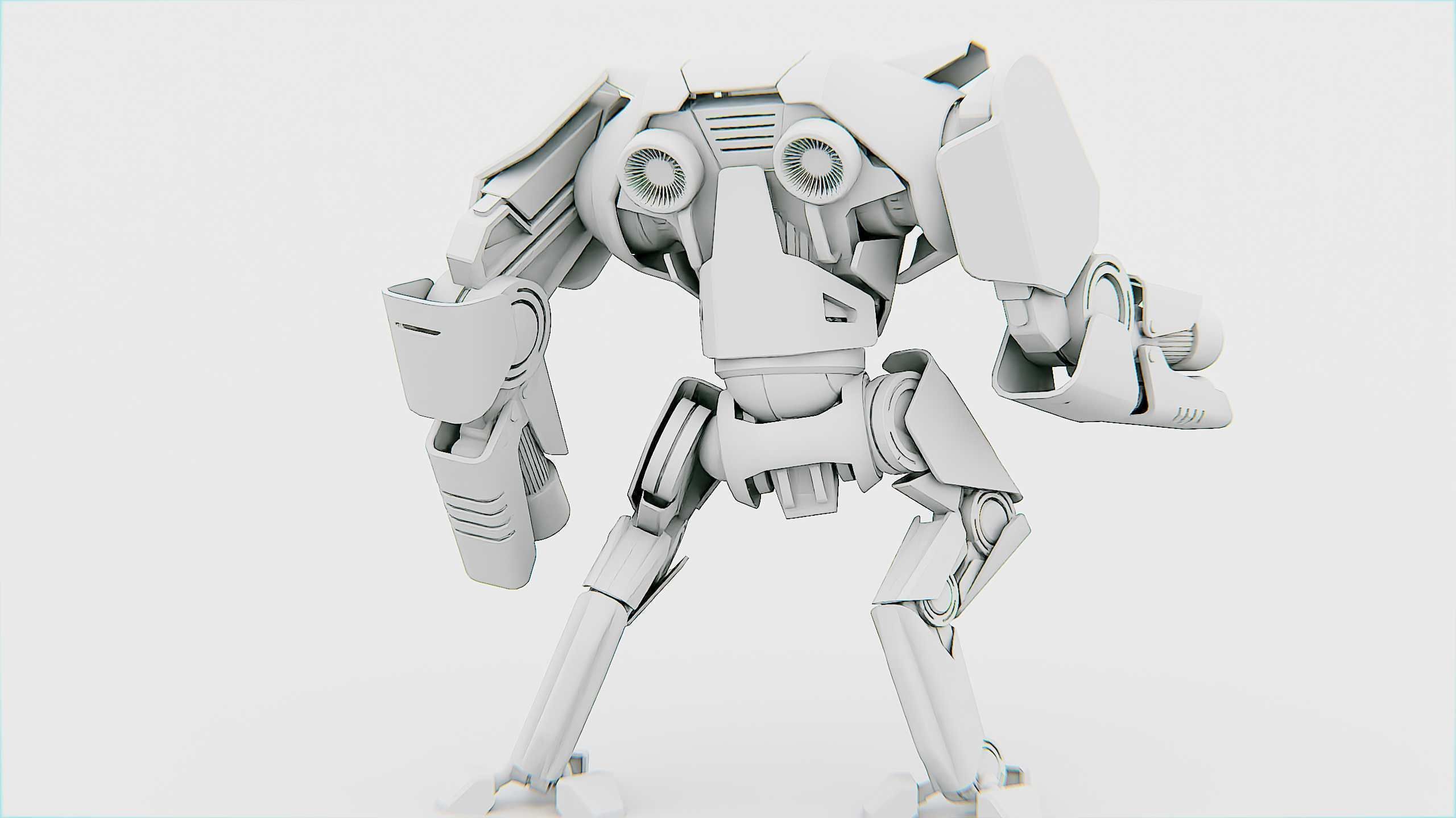 BATTLE DROID  STORM Rigged for Unreal Engine - Unity - MIXAMO 3D model_33