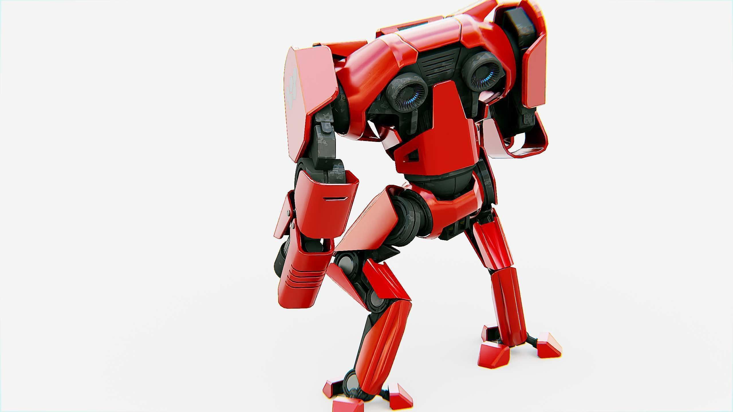 BATTLE DROID  STORM Rigged for Unreal Engine - Unity - MIXAMO 3D model_28
