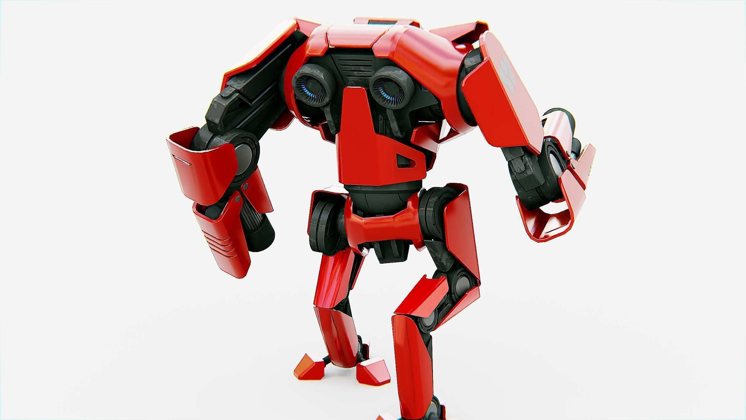 BATTLE DROID  STORM Rigged for Unreal Engine - Unity - MIXAMO 3D model_9
