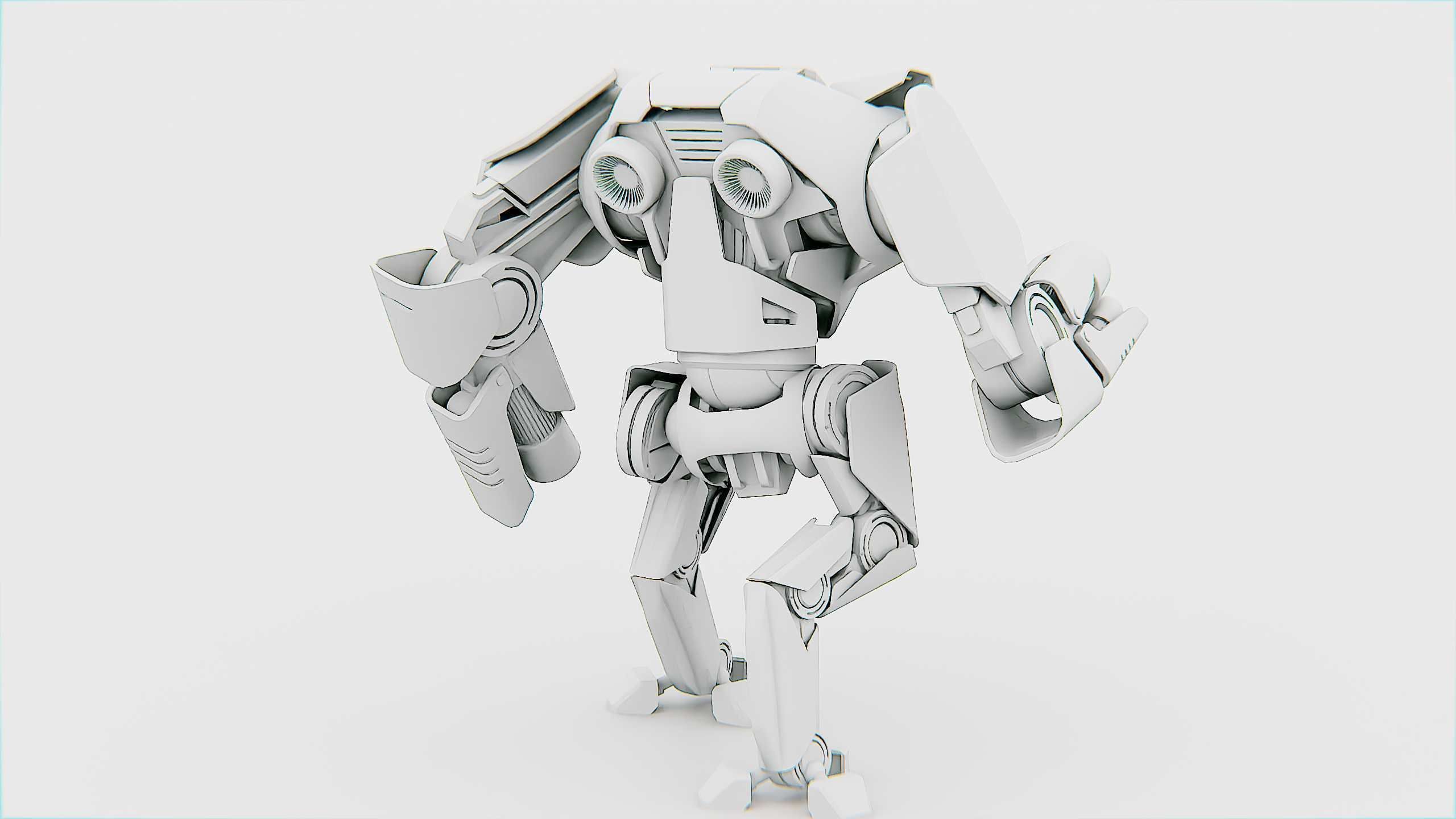 BATTLE DROID  STORM Rigged for Unreal Engine - Unity - MIXAMO 3D model_36