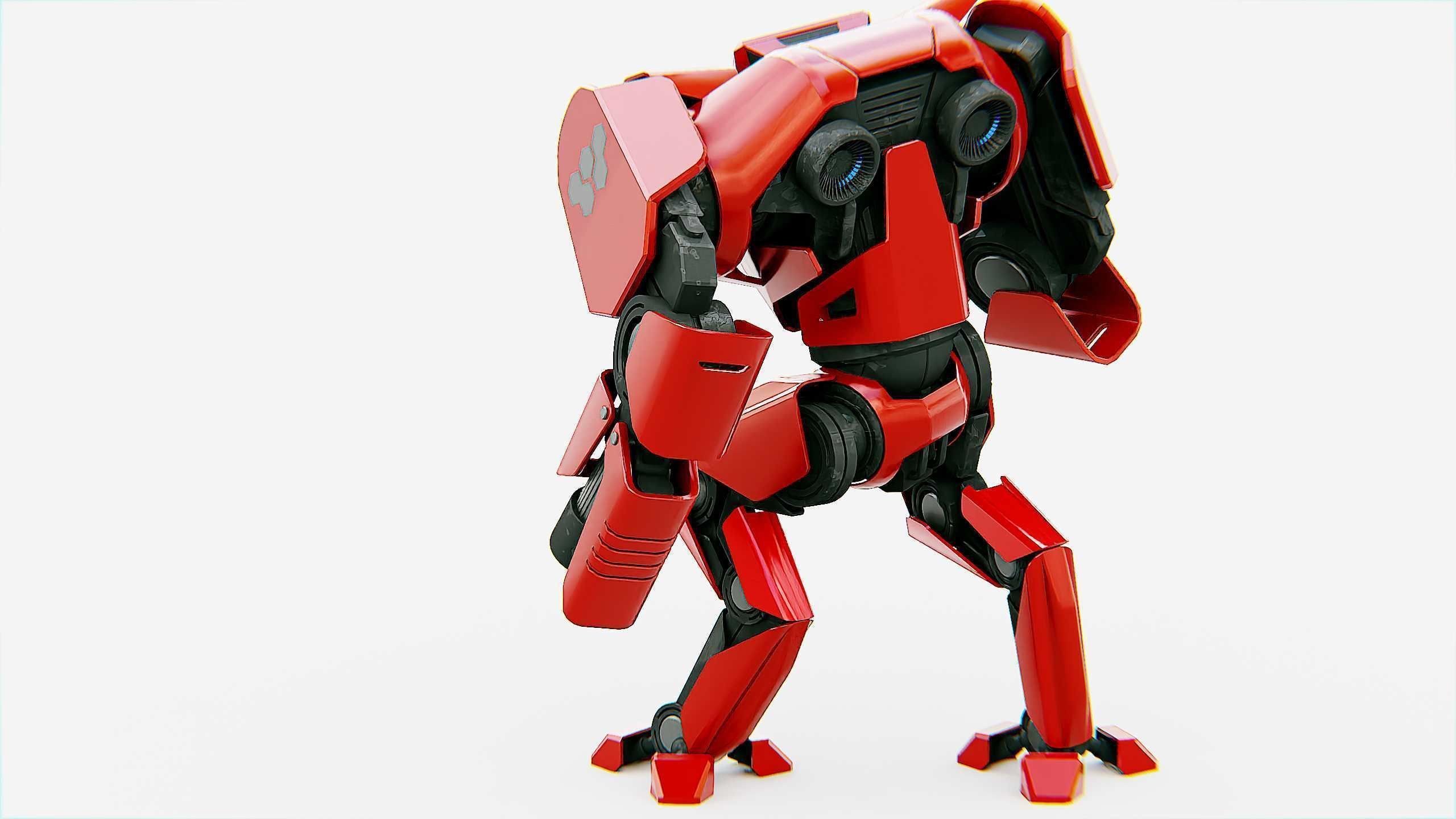 BATTLE DROID  STORM Rigged for Unreal Engine - Unity - MIXAMO 3D model_11