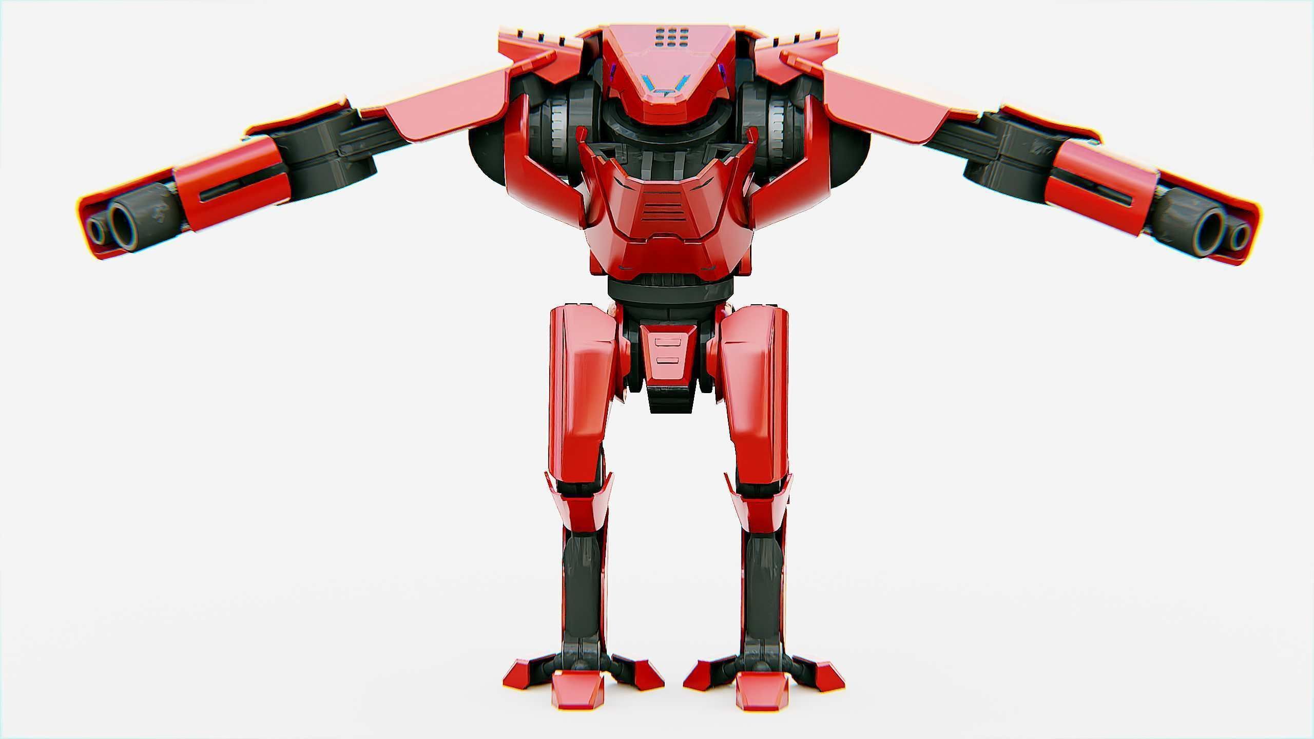 BATTLE DROID  STORM Rigged for Unreal Engine - Unity - MIXAMO 3D model_22