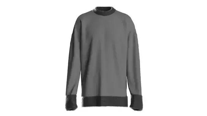 Male knit longsleeve 3D model
