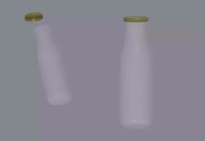 Milk Bottle 3D model