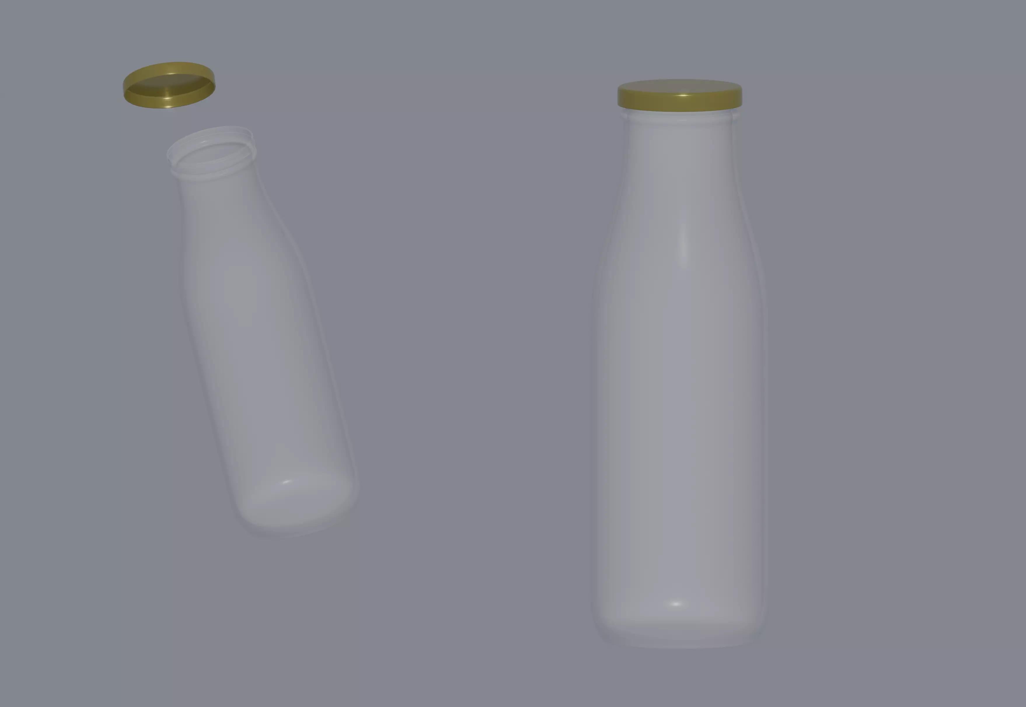 Milk Bottle 3D model
