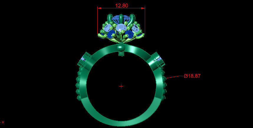 3D Engagement Ring 3D print model_6